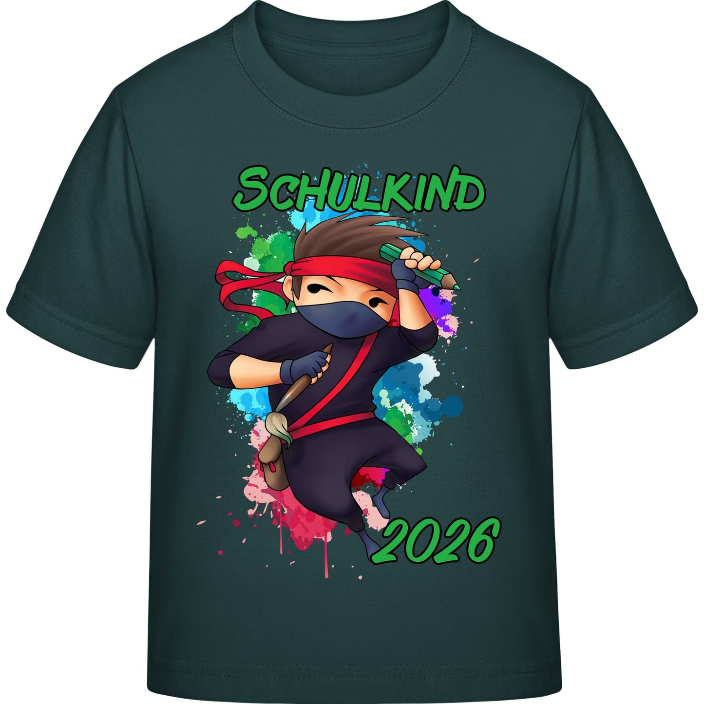 Kinder T-Shirt Einschulung Ninja Junge – Schulkind 2026