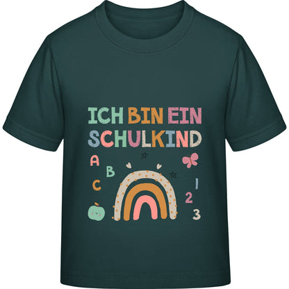 Kinder T-Shirt Einschulung Regenbogen – Ich bin ein Schulkind