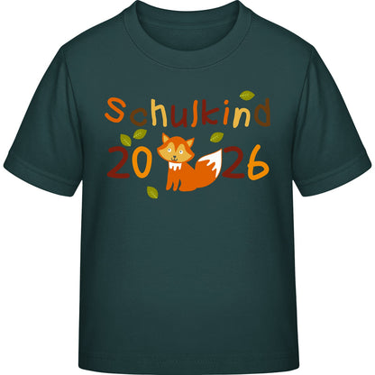 Kinder T-Shirt Einschulung Fuchs – Schulkind 2026