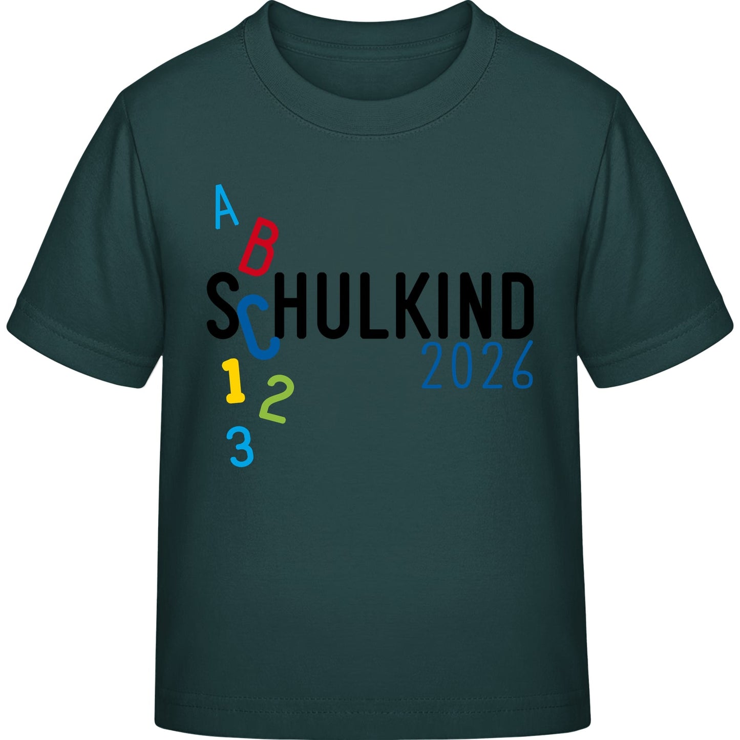 Kinder T-Shirt Einschulung ABC Schulkind 2026 – Geschenk zum Schulanfang