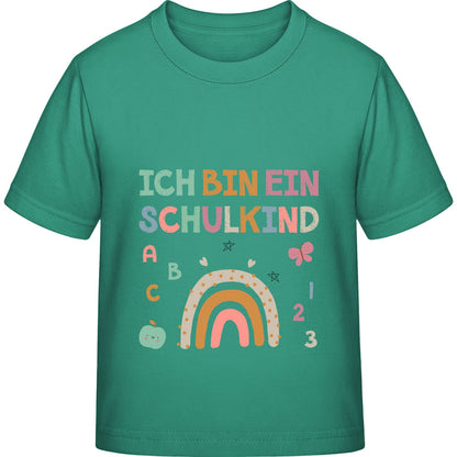 Kinder T-Shirt Einschulung Regenbogen – Ich bin ein Schulkind