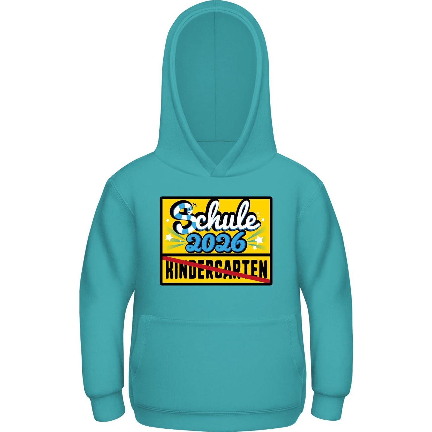 Kinder Hoodie Einschulung 2026 – Tschüss Kindergarten Motiv