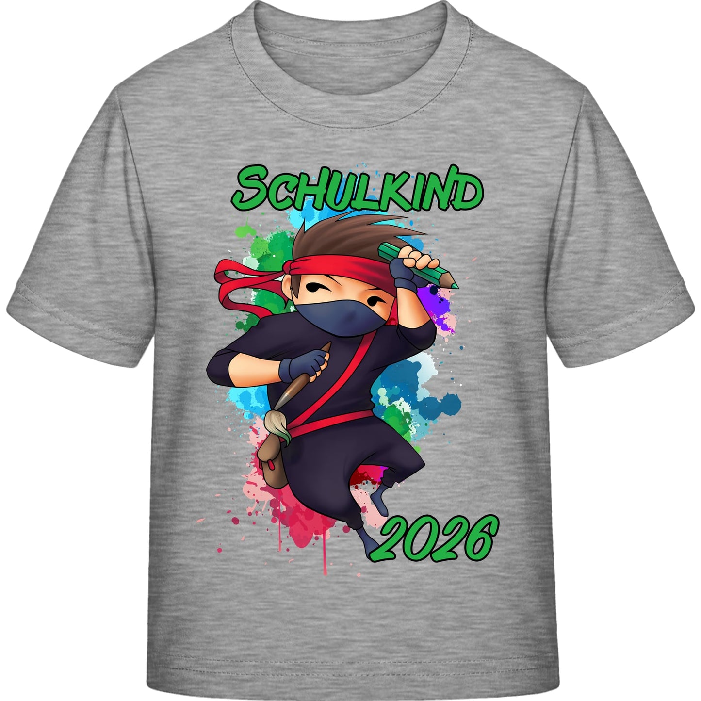 Kinder T-Shirt Einschulung Ninja Junge – Schulkind 2026