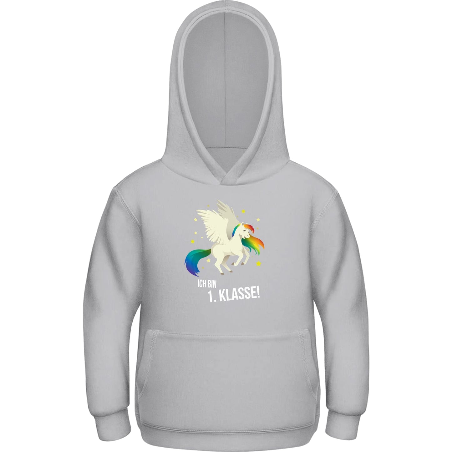 Kinder Hoodie Einschulung Einhorn – Ich bin 1. Klasse!