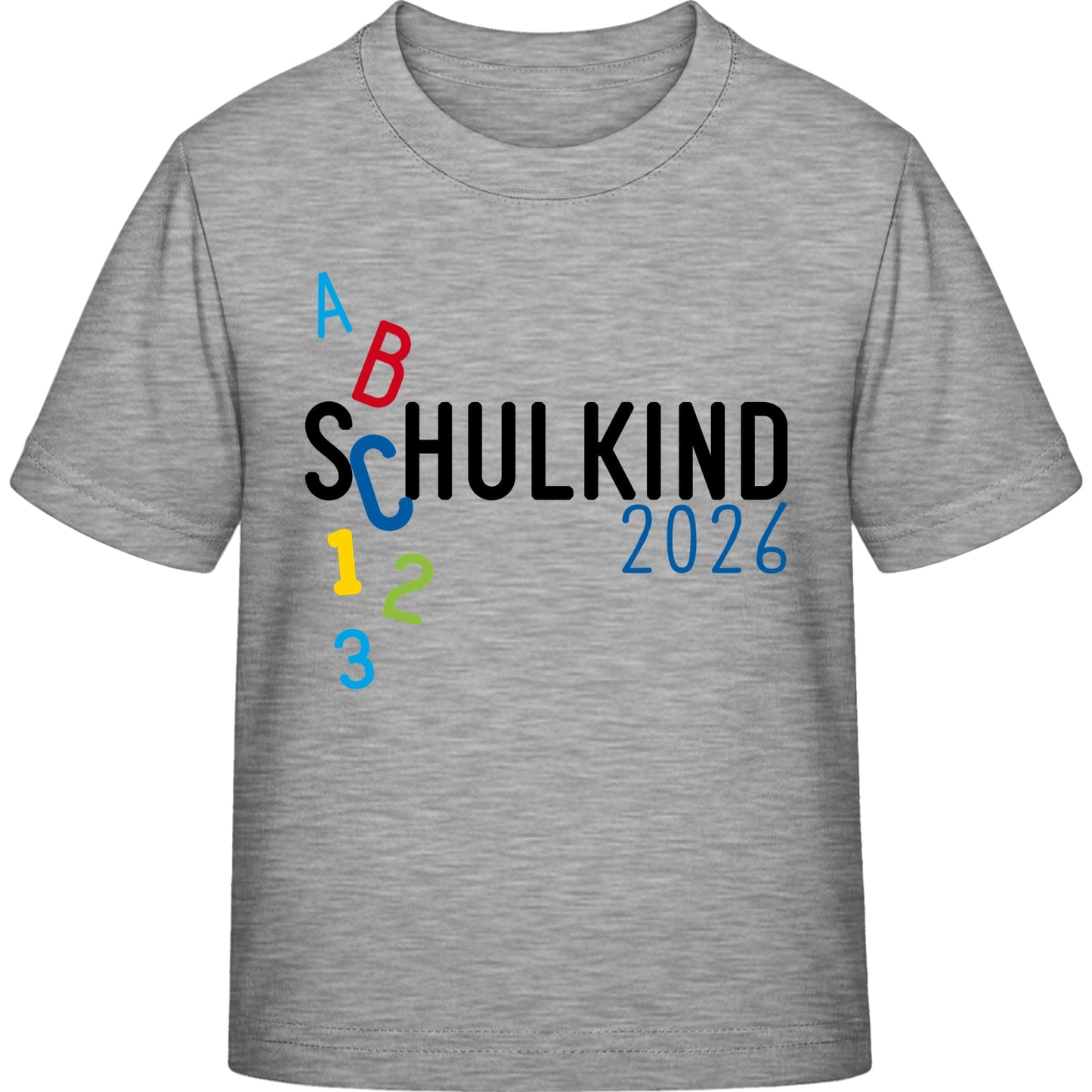Kinder T-Shirt Einschulung ABC Schulkind 2026 – Geschenk zum Schulanfang