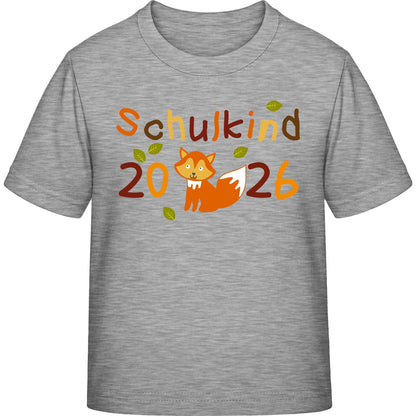 Kinder T-Shirt Einschulung Fuchs – Schulkind 2026