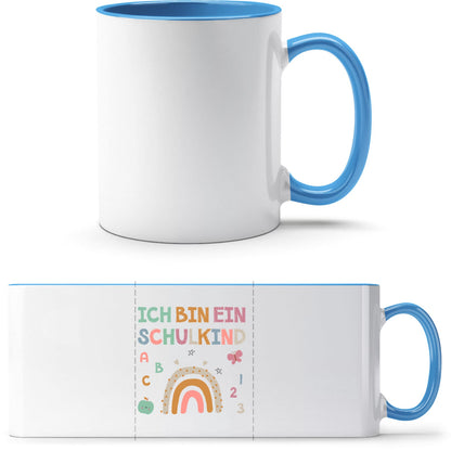 Tasse Einschulung Schulkind Regenbogen – Ich bin ein Schulkind