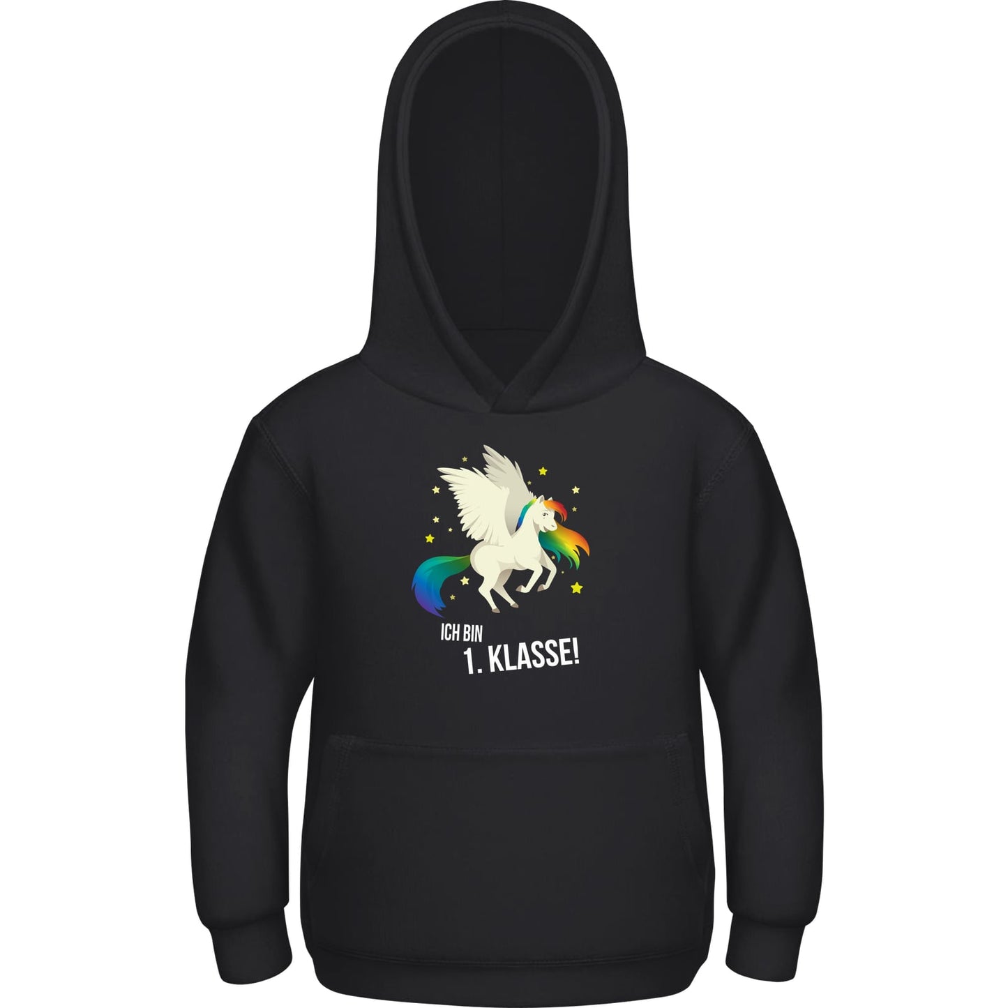 Kinder Hoodie Einschulung Einhorn – Ich bin 1. Klasse!