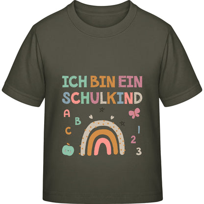 Kinder T-Shirt Einschulung Regenbogen – Ich bin ein Schulkind