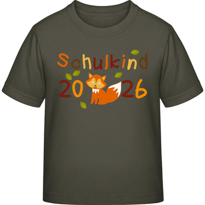 Kinder T-Shirt Einschulung Fuchs – Schulkind 2026