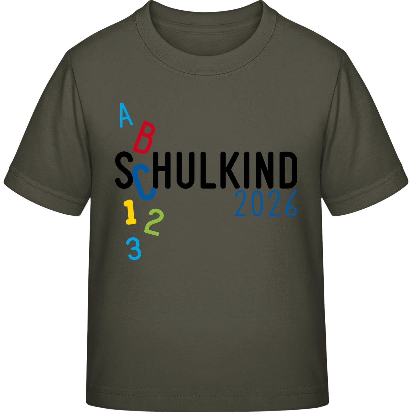 Kinder T-Shirt Einschulung ABC Schulkind 2026 – Geschenk zum Schulanfang