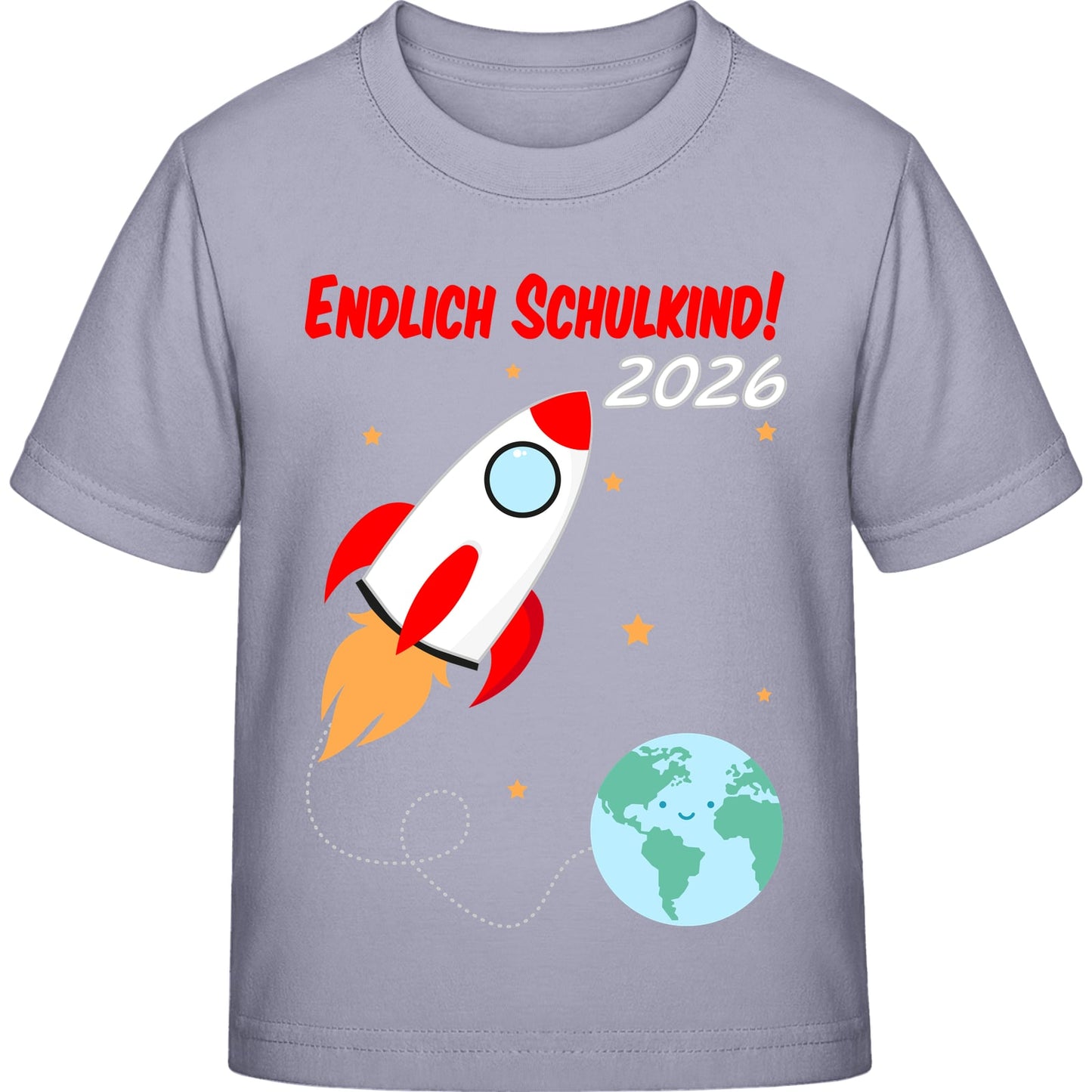 Kinder T-Shirt Einschulung Rakete – Endlich Schulkind 2026