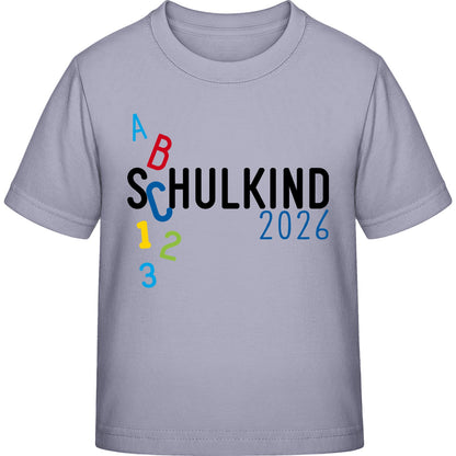 Kinder T-Shirt Einschulung ABC Schulkind 2026 – Geschenk zum Schulanfang