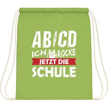 Turnbeutel Einschulung Rocker-Hand – Ich rocke jetzt die Schule