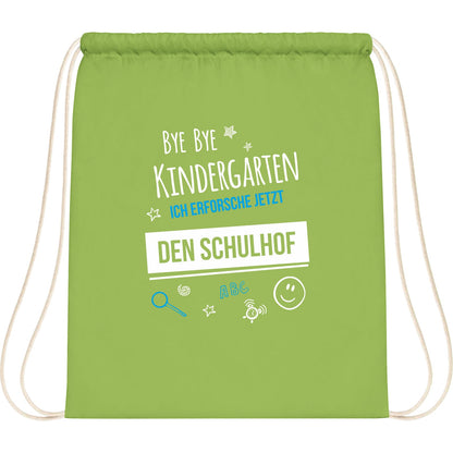 Turnbeutel Einschulung Bye Bye Kindergarten Schulhof