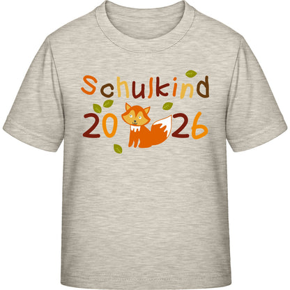 Kinder T-Shirt Einschulung Fuchs – Schulkind 2026