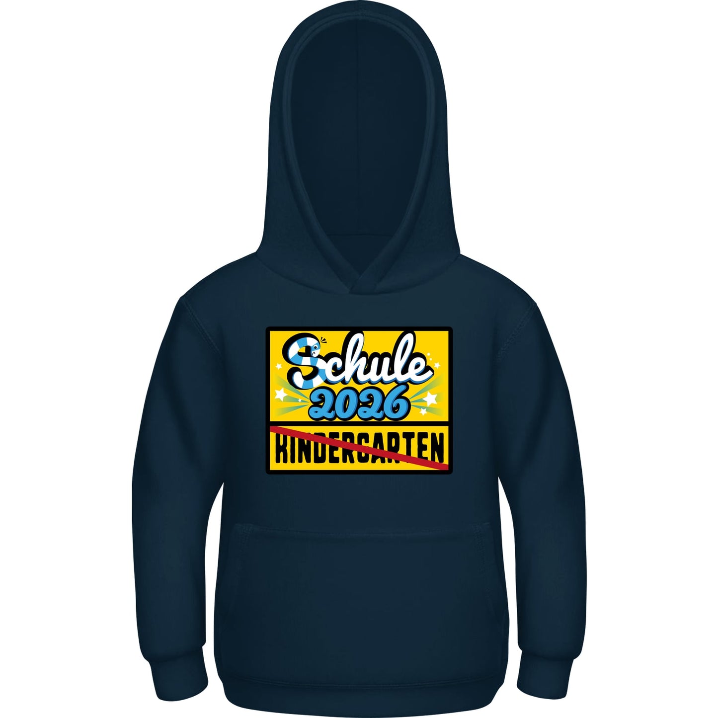 Kinder Hoodie Einschulung 2026 – Tschüss Kindergarten Motiv