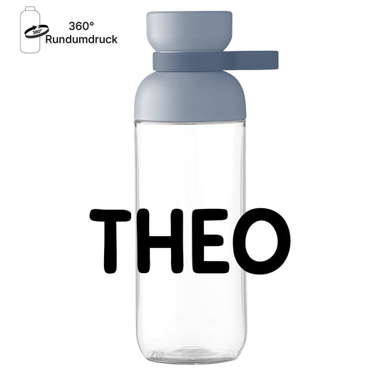 Trinkflasche Einschulung mit Namen "Theo" – Mepal Ellipse 500 ml