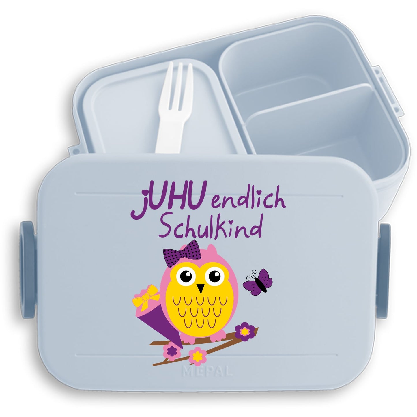 Brotdose Einschulung Mädchen Eule – jUHU endlich Schulkind