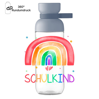 Mepal Trinkflasche Einschulung „Schulkind“ – Regenbogen Geschenk zum Schulanfang