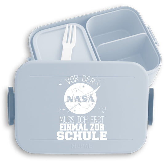 Brotdose Einschulung NASA – Mepal Bento Lunchbox "Vor der NASA muss ich erst einmal zur Schule"