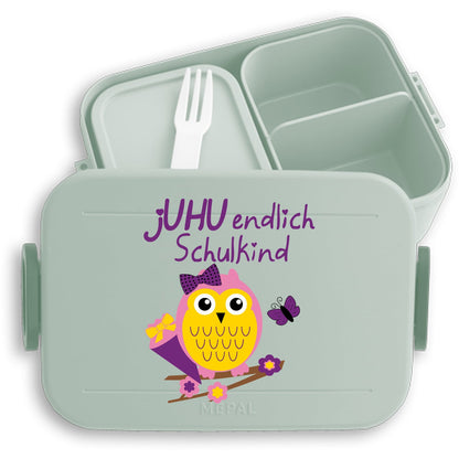 Brotdose Einschulung Mädchen Eule – jUHU endlich Schulkind