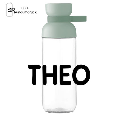 Trinkflasche Einschulung mit Namen "Theo" – Mepal Ellipse 500 ml