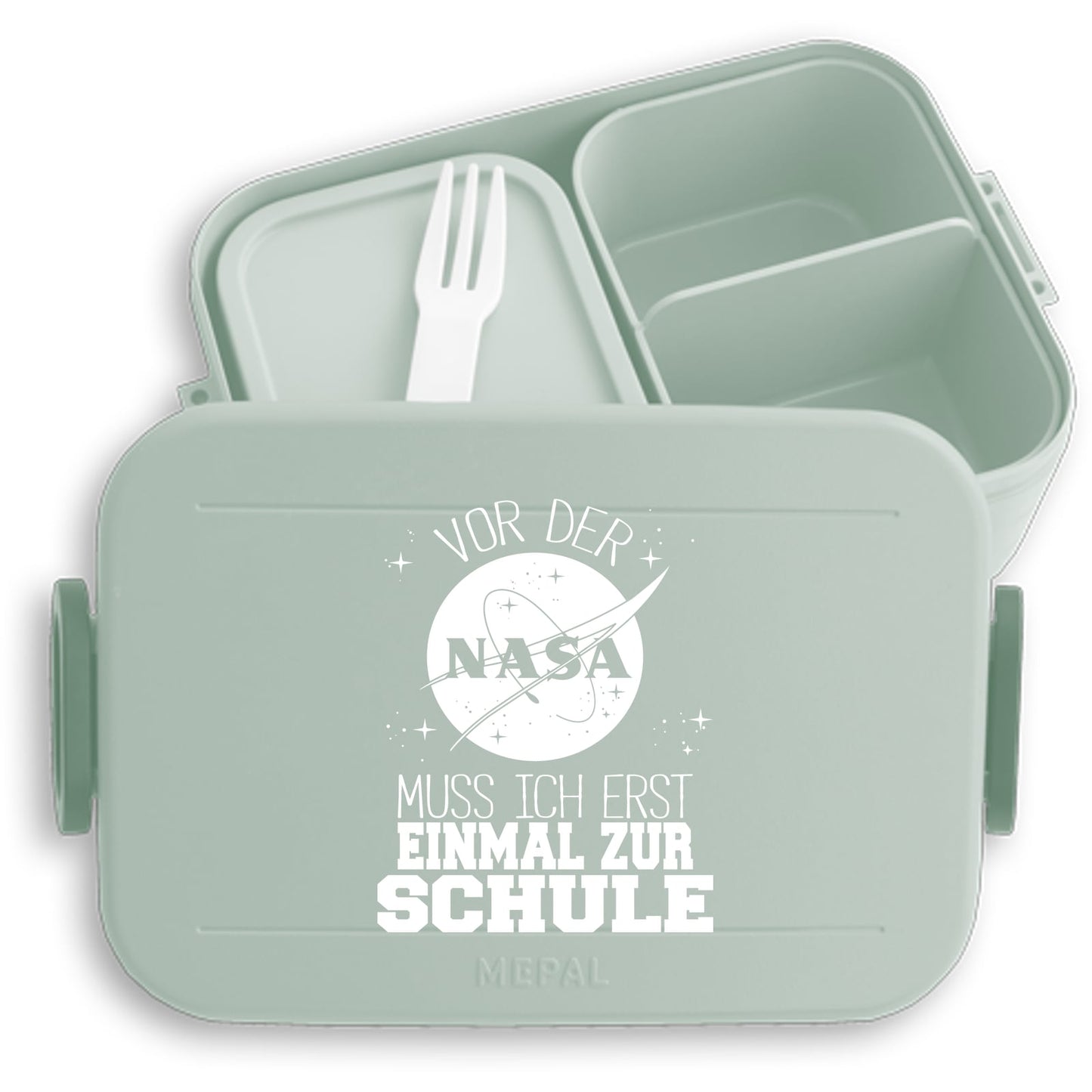 Brotdose Einschulung NASA – Mepal Bento Lunchbox "Vor der NASA muss ich erst einmal zur Schule"