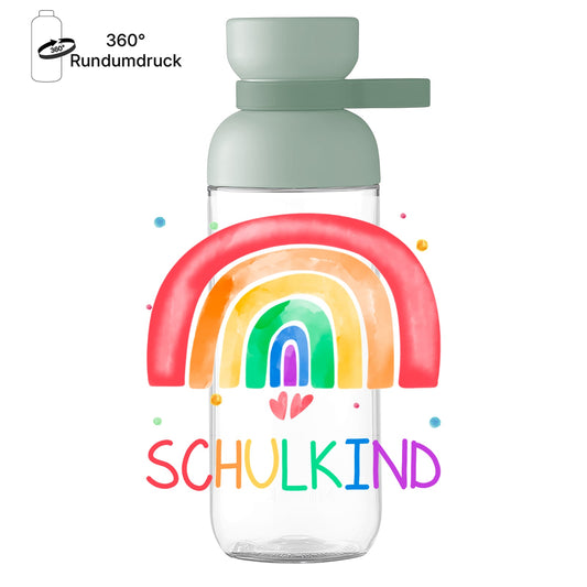 Mepal Trinkflasche Einschulung „Schulkind“ – Regenbogen Geschenk zum Schulanfang