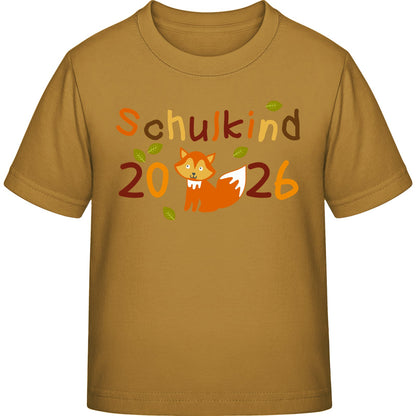 Kinder T-Shirt Einschulung Fuchs – Schulkind 2026