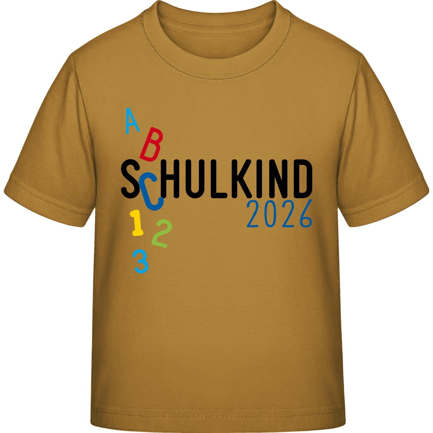 Kinder T-Shirt Einschulung ABC Schulkind 2026 – Geschenk zum Schulanfang
