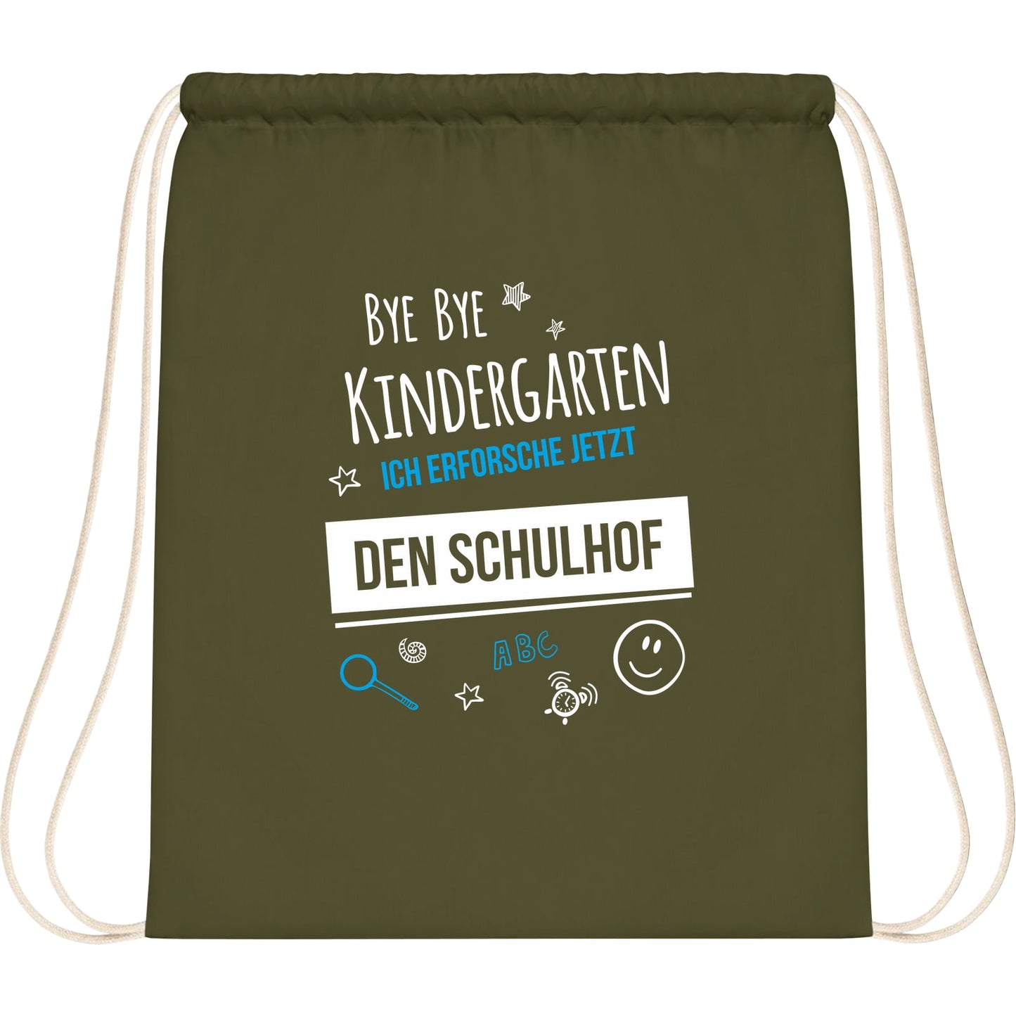 Turnbeutel Einschulung Bye Bye Kindergarten Schulhof
