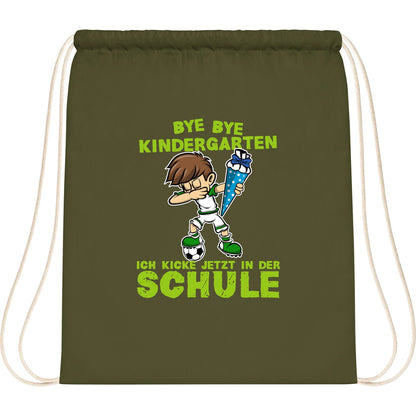 Turnbeutel Einschulung Fußball Junge – Bye Bye Kindergarten