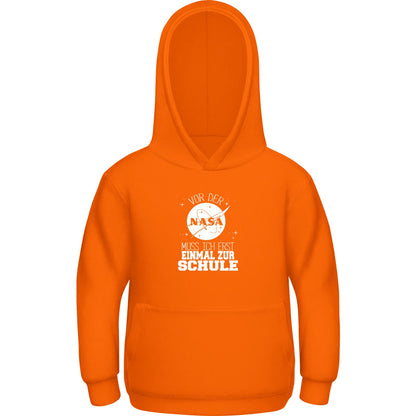 Kinder Hoodie Einschulung NASA Weltraum – Vor der NASA erst zur Schule
