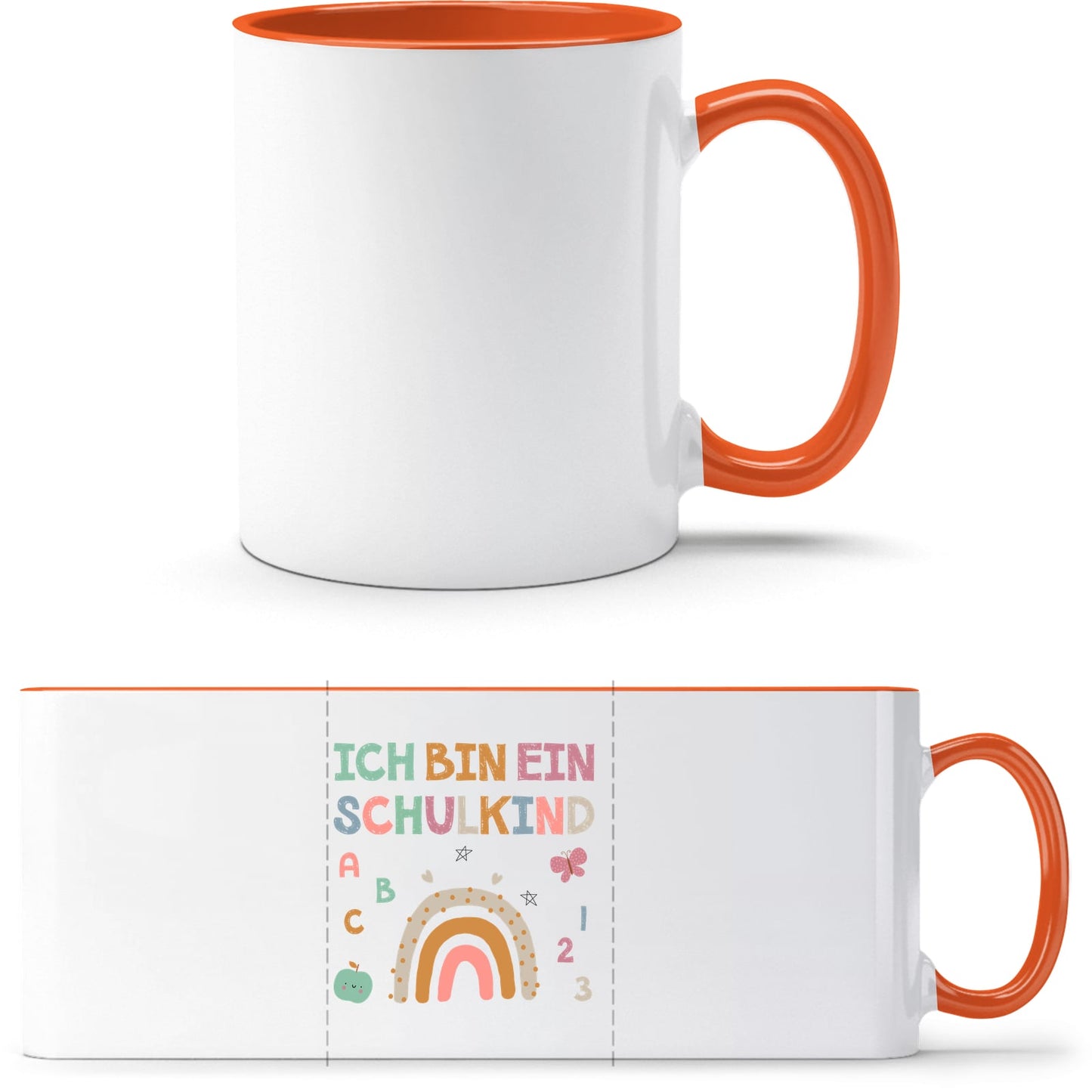 Tasse Einschulung Schulkind Regenbogen – Ich bin ein Schulkind
