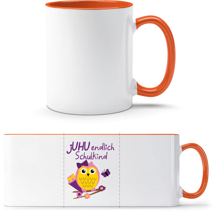 Tasse Einschulung Eule Mädchen – Juhu endlich Schulkind