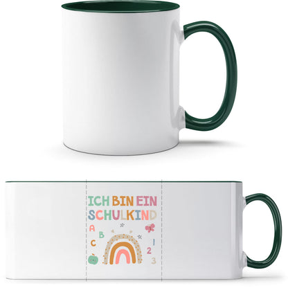 Tasse Einschulung Schulkind Regenbogen – Ich bin ein Schulkind