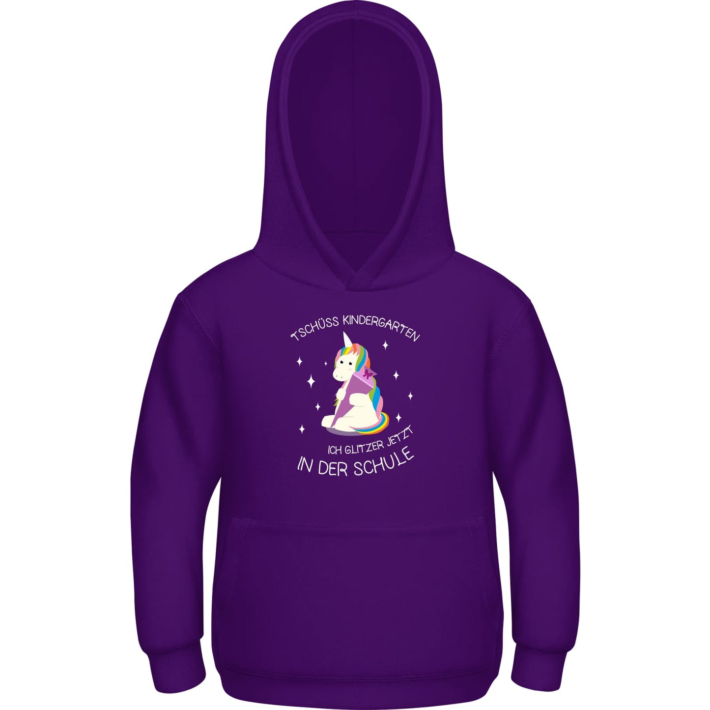 Kinder Hoodie Einschulung Einhorn – Tschüss Kindergarten