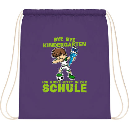 Turnbeutel Einschulung Fußball Junge – Bye Bye Kindergarten