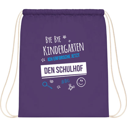 Turnbeutel Einschulung Bye Bye Kindergarten Schulhof