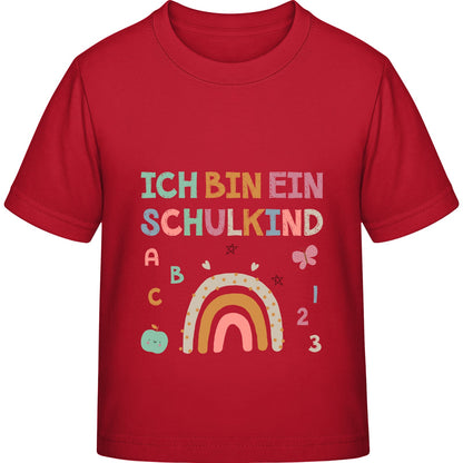 Kinder T-Shirt Einschulung Regenbogen – Ich bin ein Schulkind