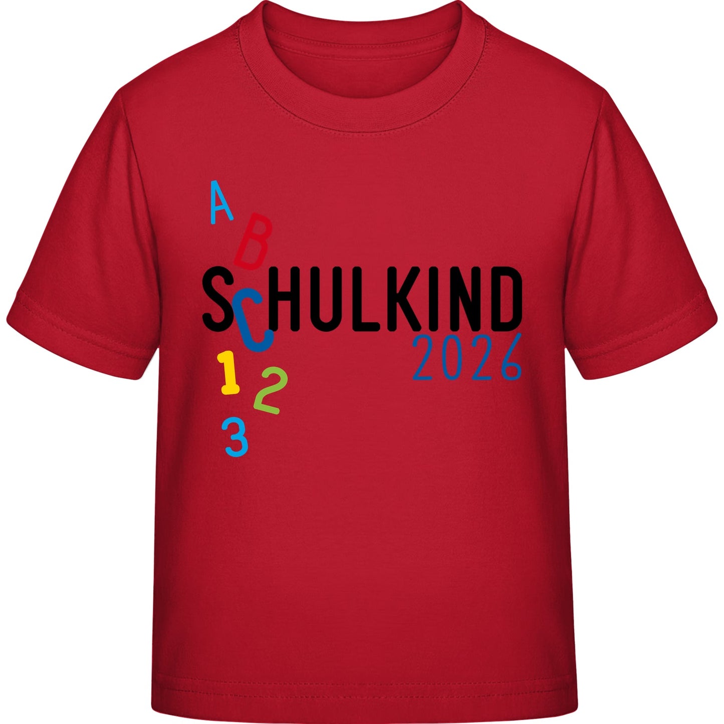 Kinder T-Shirt Einschulung ABC Schulkind 2026 – Geschenk zum Schulanfang
