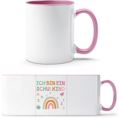 Tasse Einschulung Schulkind Regenbogen – Ich bin ein Schulkind