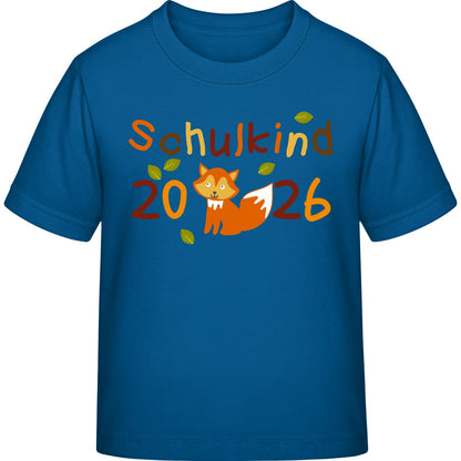 Kinder T-Shirt Einschulung Fuchs – Schulkind 2026