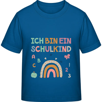 Kinder T-Shirt Einschulung Regenbogen – Ich bin ein Schulkind