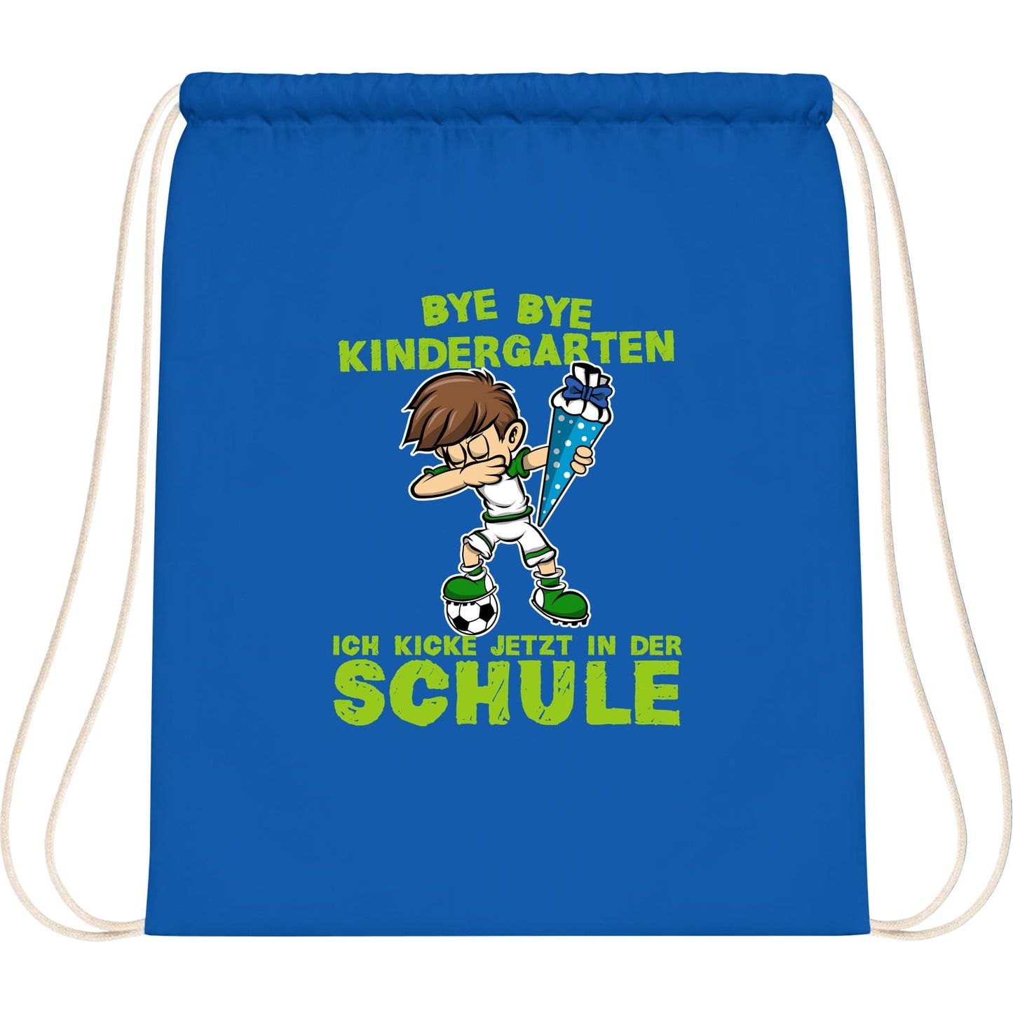 Turnbeutel Einschulung Fußball Junge – Bye Bye Kindergarten