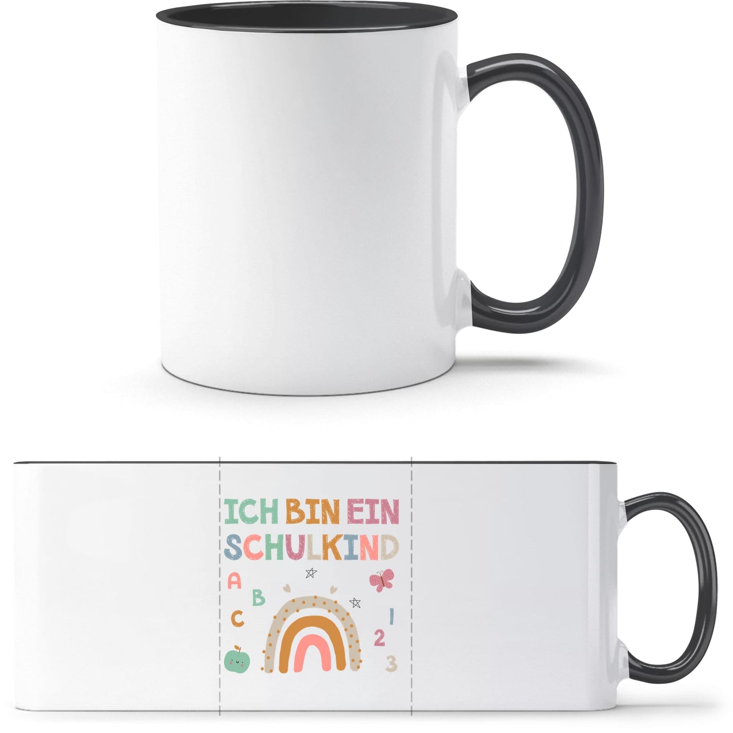Tasse Einschulung Schulkind Regenbogen – Ich bin ein Schulkind