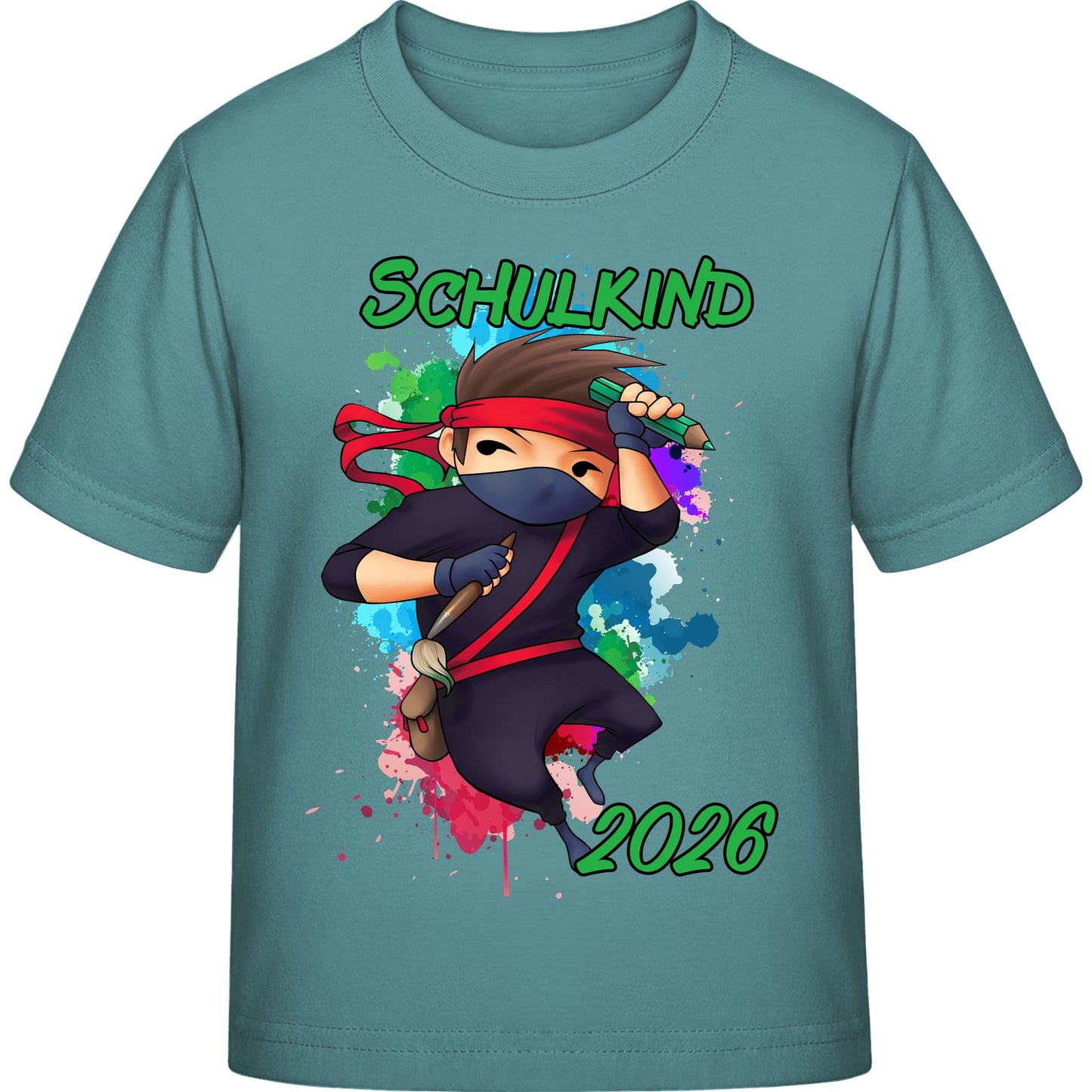 Kinder T-Shirt Einschulung Ninja Junge – Schulkind 2026
