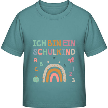 Kinder T-Shirt Einschulung Regenbogen – Ich bin ein Schulkind