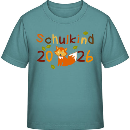 Kinder T-Shirt Einschulung Fuchs – Schulkind 2026